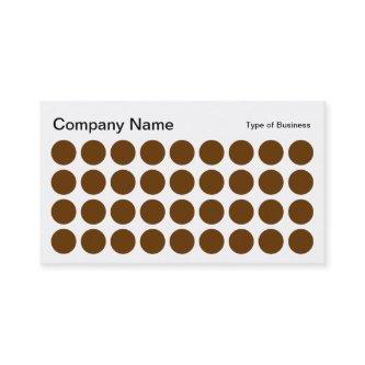 Spots - Walnut, Black and White
