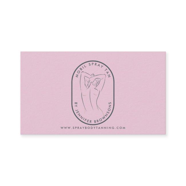 Spray Tan Woman Body Skin Navy pink