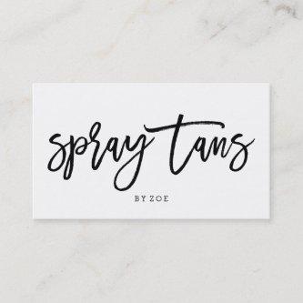 Spray tans logo black simple minimalist typography