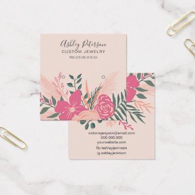 Spring floral bouquet chic stud earring display
