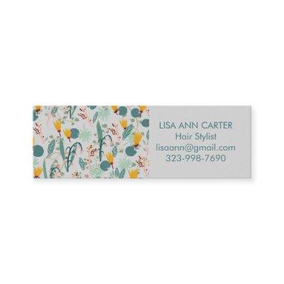 Spring Garden Floral Botanical Pattern Soft Gray Mini