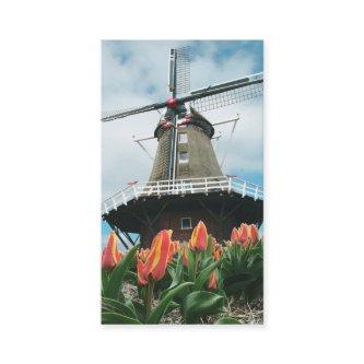 Spring Tulips Dutch Windmill