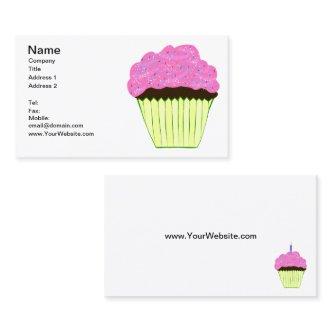 Sprinkled Pink Frosting Cupcakes