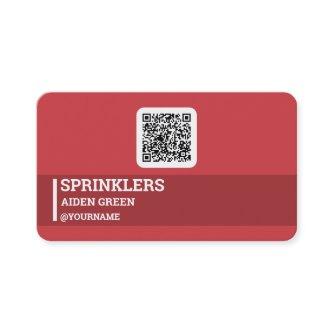 Sprinklers Irrigation Custom QR