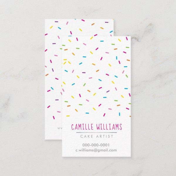 SPRINKLES modern cute patterned colorful party tag
