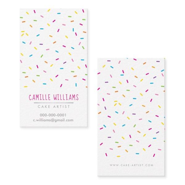 SPRINKLES modern cute patterned colorful party tag