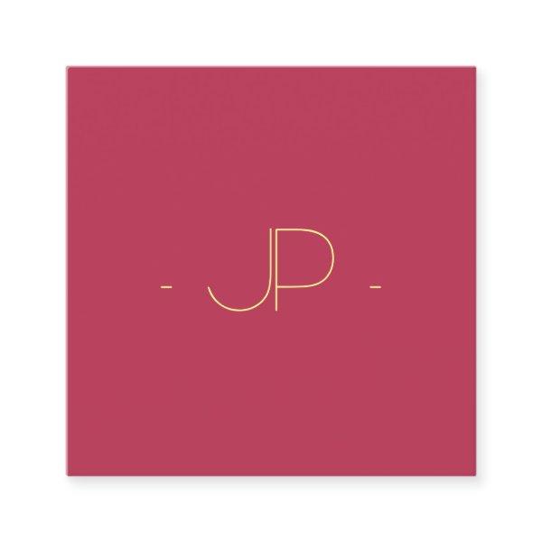 Square  Monogram Modern Professional