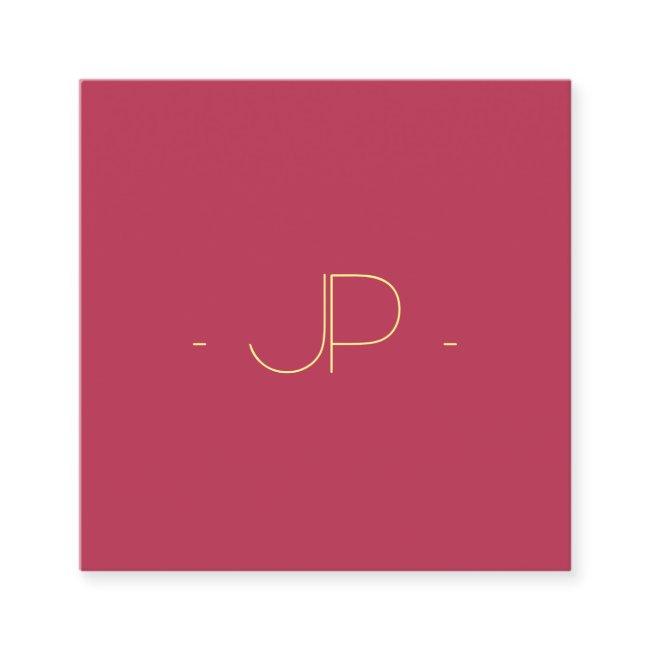 Square Monogram Modern Professional