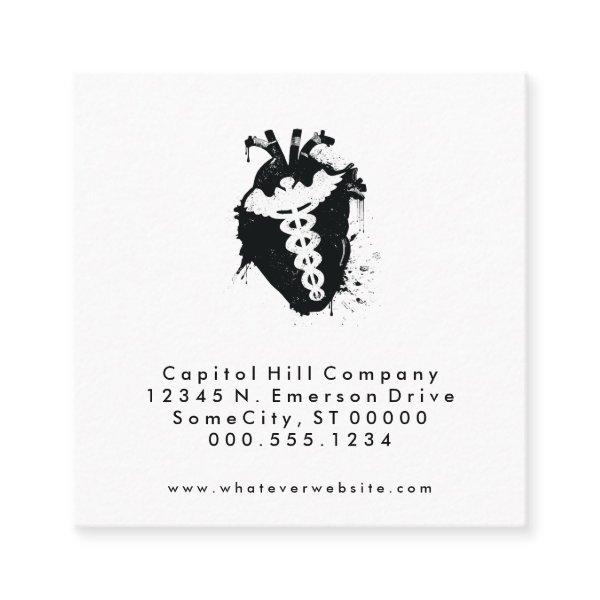 square caduceus heart appointment reminder