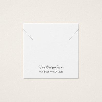 Square Custom Necklace Display Card