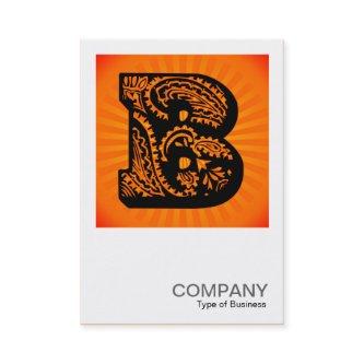 Square Monogram - Paisley Sunburst - B