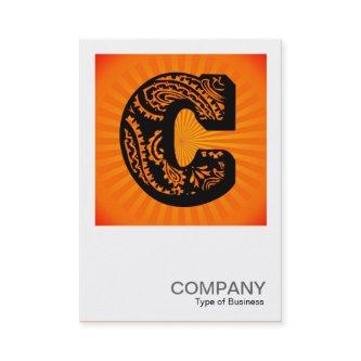 Square Monogram - Paisley Sunburst - C