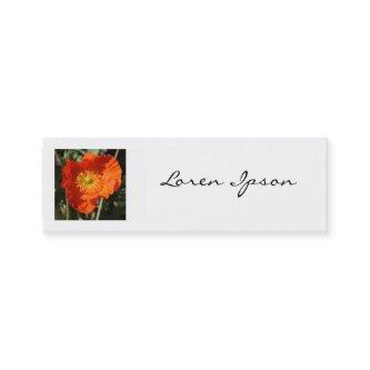 Square Photo - Welsh Poppy (Orange) Mini