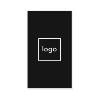 Square professional black add your custom logo