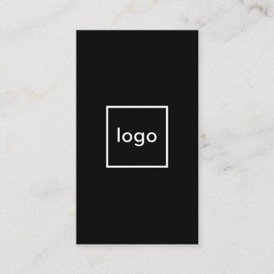 Square professional black add your custom logo