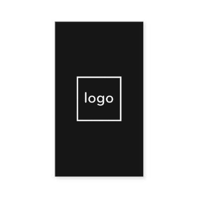 Square professional black add your custom logo