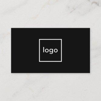 Square professional black add your custom logo