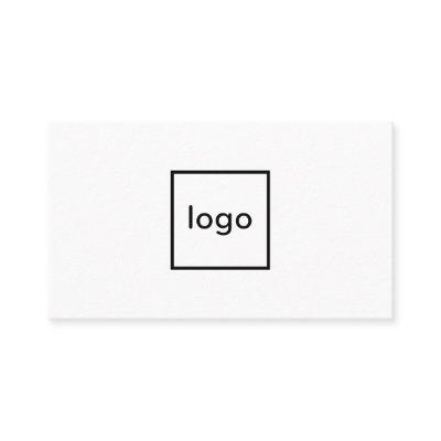 Square professional white add your custom logo