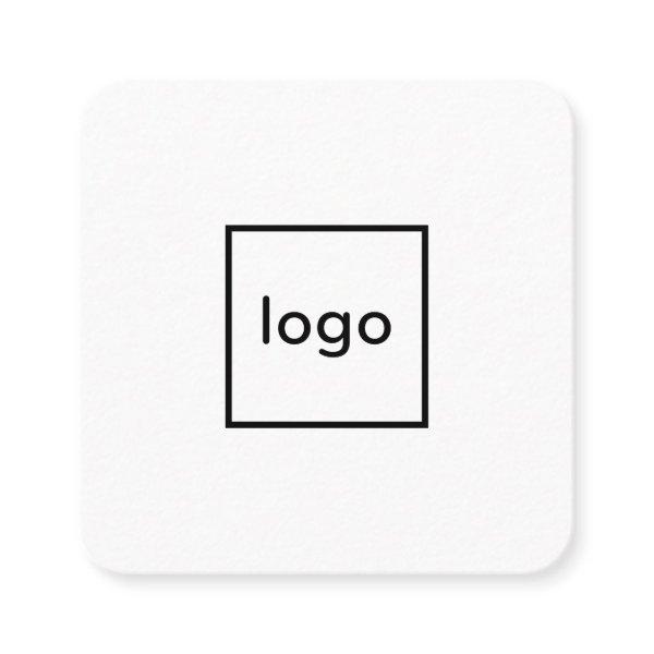 Square professional white add your custom logo square