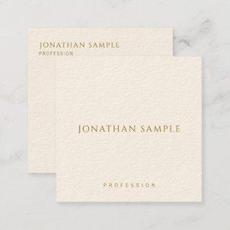 Square Template Modern  Gold Text