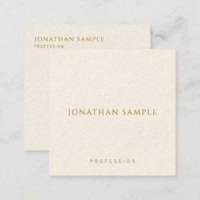 Square Template Modern  Gold Text