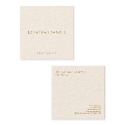 Square Template Modern  Gold Text