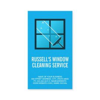 Squeegee Cleaning a Window