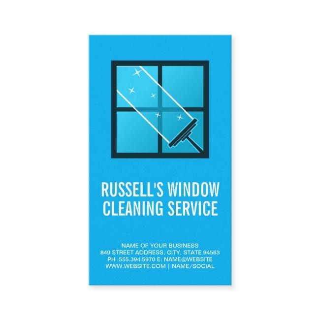 Squeegee Cleaning a Window
