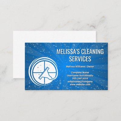 Squeegee Cleaning Window Logo