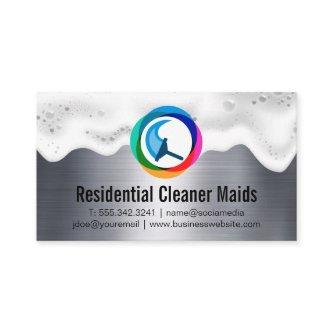 Squeegee Logo | Soap Froth | Metallic