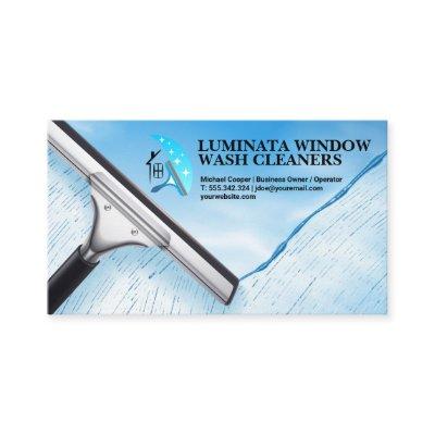 Squeegee Washing Window