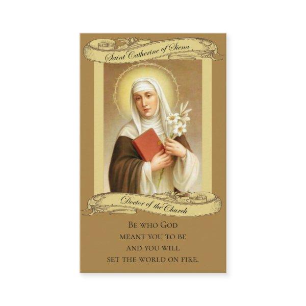 St. Catherine of Siena Holy Card