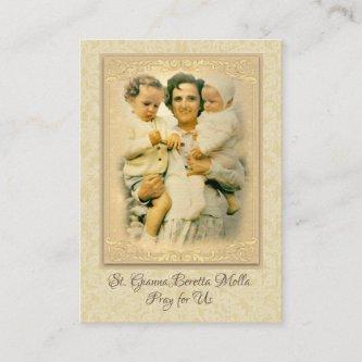 St. Gianna Beretta Molla Catholic Prayer Holy Card