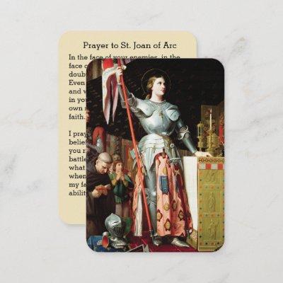 St. Joan of Arc Religious Catholic Holy Card