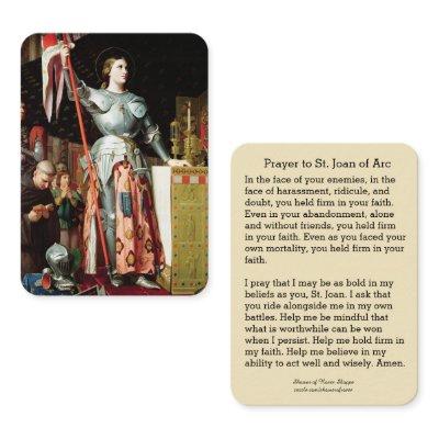 St. Joan of Arc Religious Catholic Holy Card