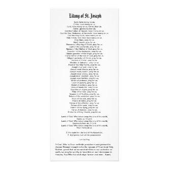 St. Joseph (Detail; DT 01) Rack Card with Litany