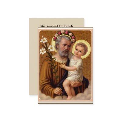 St. Joseph Jesus Lily  Memorare Prayer