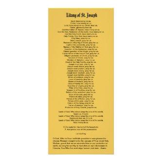 St. Joseph, Protector of the Church, with Litany Rack Card