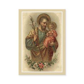 St. Joseph Wedding Favor Prayer Card Religious