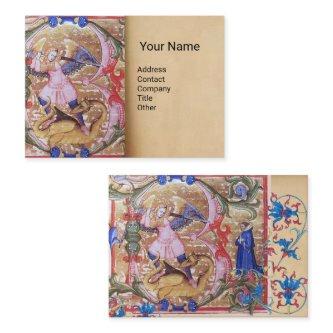 St. Michael Archangel Antique Parchment Monogram B