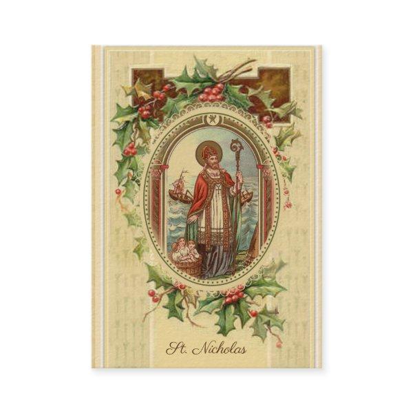 St. Nicholas of Myra Prayer Holy Cards