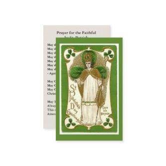 St. Patrick's  Holy Card with Beautiful Prayer