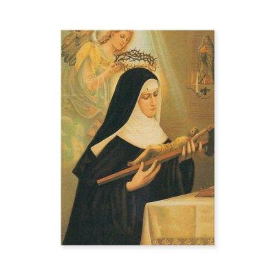 St. Rita of Cascia w/Crown of Thorns Angel