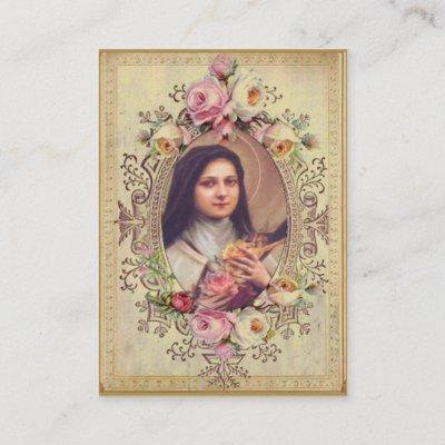 St. Therese Little Flower  Novena Holy Card