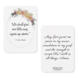 St. Zelie Martin Consolation Miscarriage Holy Card