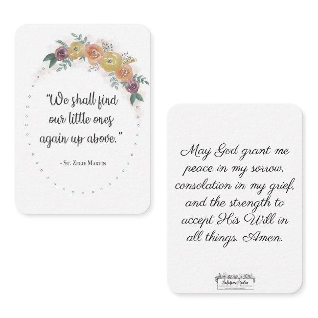 St. Zelie Martin Consolation Miscarriage Holy Card