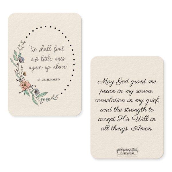 St. Zelie Martin Consolation Miscarriage Holy Card
