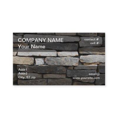 stacked stone wall