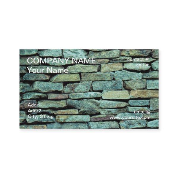stacked  stone wall