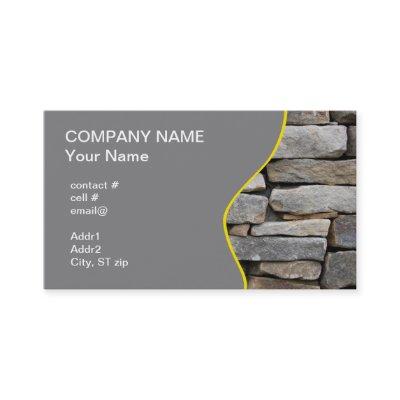 stacked stone wall